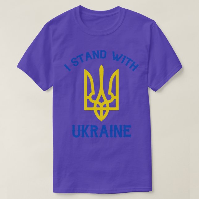 I Stand With Ukraine T-Shirt (Design Front)