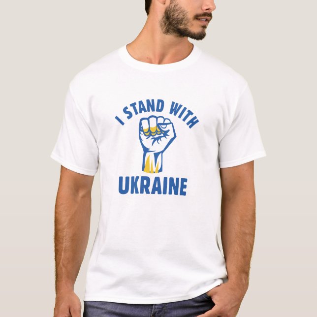 I Stand With Ukraine T-Shirt (Front)
