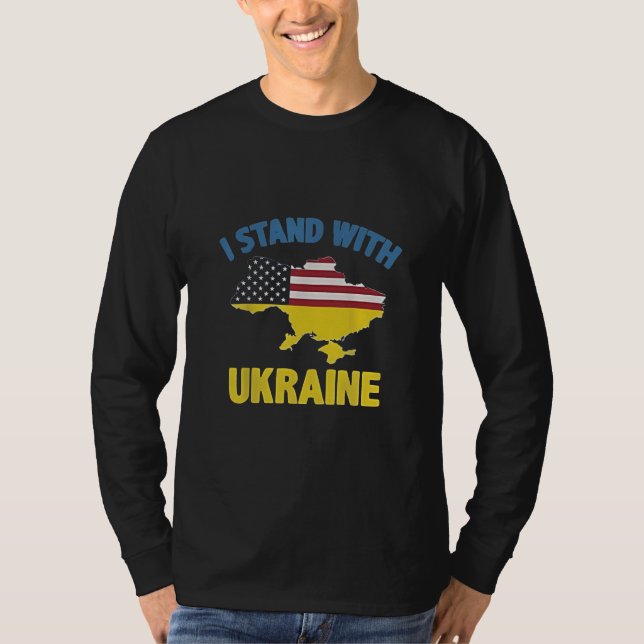 I Stand with Ukraine  T-Shirt (Front)