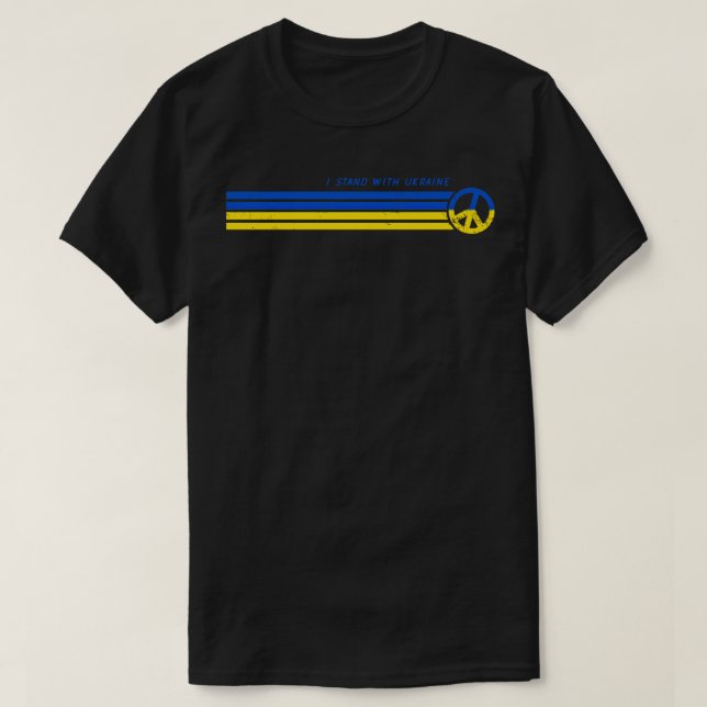 I Stand with Ukraine T-Shirt (Design Front)