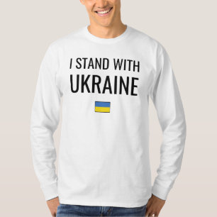I Stand With Ukraine Ukraine National Flag T-Shirt