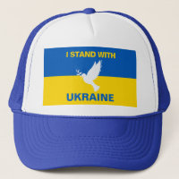 I Stand with Ukraine Ukrainian Flag Dove Peace