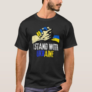 I Stand With Ukraine Ukrainian Flag Lover Support T-Shirt