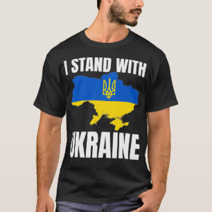 I Stand With Ukraine  Ukrainian Flag Symbol Clothi T-Shirt