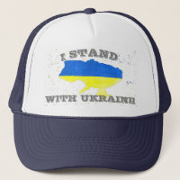 I stand with Ukraine Ukrainian flag