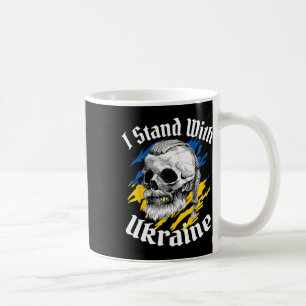 I Stand With Ukraine Ukrainian Flag Ukraine Viking Coffee Mug