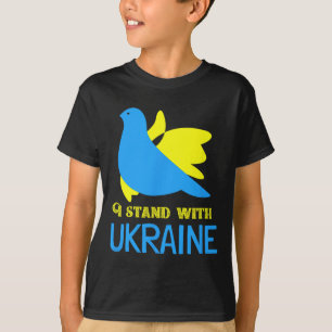 I Stand With Ukraine Ukrainian Peace Dove Ukrainia T-Shirt