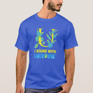 I Stand With Ukraine Ukrainian Peace Dove Ukrainia T-Shirt
