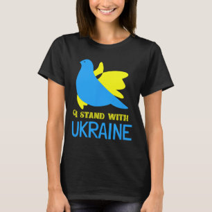 I Stand With Ukraine Ukrainian Peace Dove Ukrainia T-Shirt