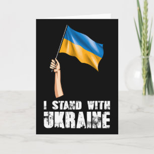 I Stand With Ukraine Ukrainian Pride 1 Card