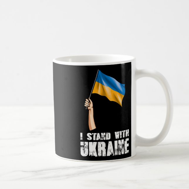 I Stand With Ukraine Ukrainian Pride 1  Coffee Mug (Right)