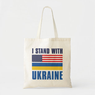 I Stand With Ukraine USA Tote Bag