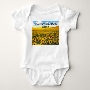 I STAND WITH UKRAINIAN BABIES BABY BODYSUIT