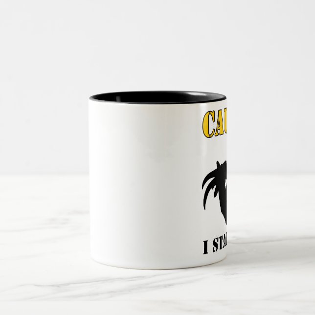 I Stare Back - Goat Two-Tone Coffee Mug (Center)