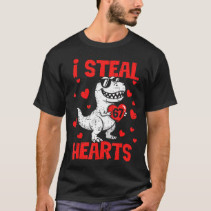 I Steal 67 Hearts T-rex Six Seven Valentines Day B T-Shirt