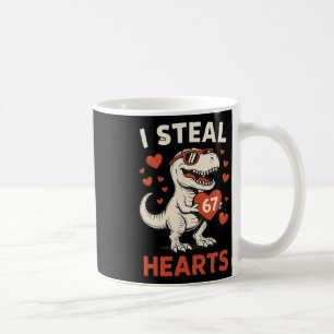 I Steal 67 Hearts Valentine’s Day Funny 6 7 Meme C Coffee Mug