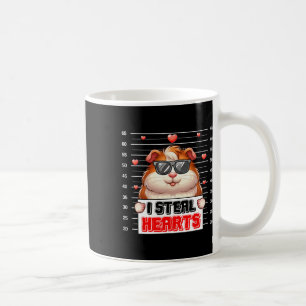 I Steal Cute Hearts Valentine Guinea Pig Sungles H Coffee Mug