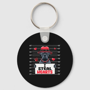 I Steal Cute Hearts Valentine's Day Cane Corso Own Key Ring