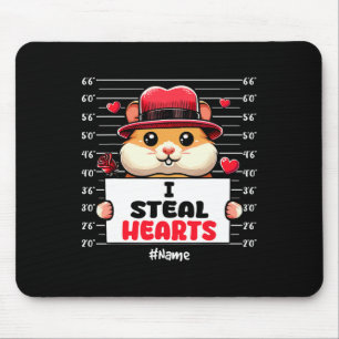 I Steal Cute Hearts Valentine's Day Hamster Owner Mouse Mat