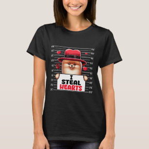 I Steal Cute Hearts Valentine's Day Pomeranian Own T-Shirt