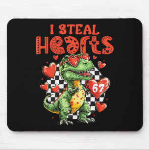 I Steal Hearts Dinosaur 67 Valentine Humor Meme Si Mouse Mat
