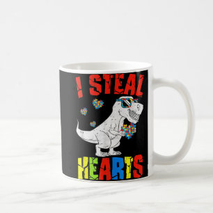 I Steal Hearts Dinosaur Autism Awareness Toddler B Coffee Mug