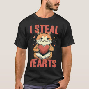 I Steal Hearts Groovy  Baby Boy Toddler For Cat T-Shirt