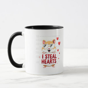I Steal Hearts Hamster Lover Valentine Day Mug
