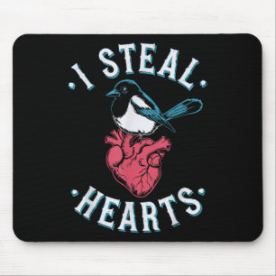 I Steal Hearts, Magpie Anatomical Heart Goth Valen Mouse Mat