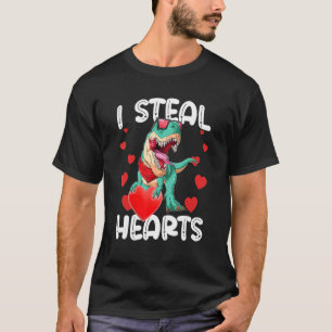 I steal Hearts Valentine Day Funny T-rex for Men A T-Shirt