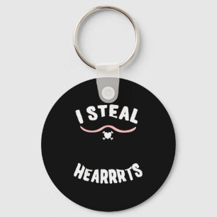 I Steal Hearts Valentines Day Pirate Key Ring