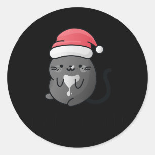 I Stole Santa's Gifts - Cat Cosy Mystery Christmas Classic Round Sticker