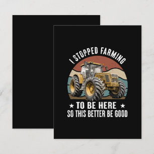 I Stopped Farming To Be Here So This Better Enclosure Card
