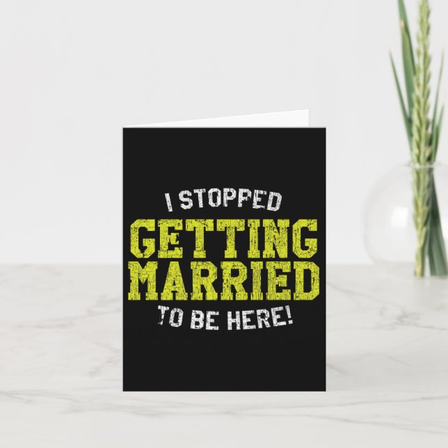 I Stopped Getting Married To Be Here, Bride &amp;  Card (Front)