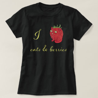 I Strawberry cat Cats & Berries T-Shirt