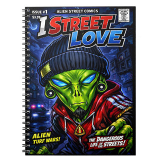 I Street Love – Urban Alien Comic Cover Art Notebook