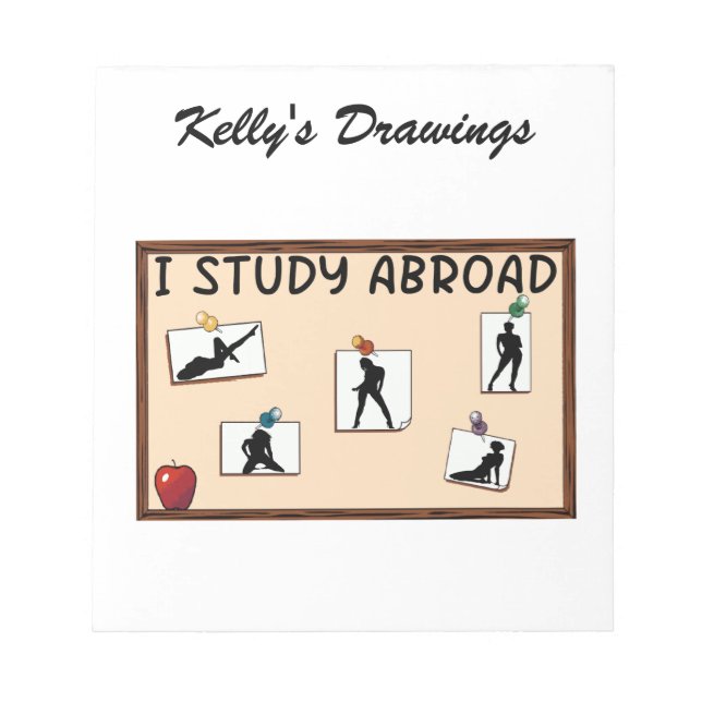 I Study Abroad Notepad (Front)