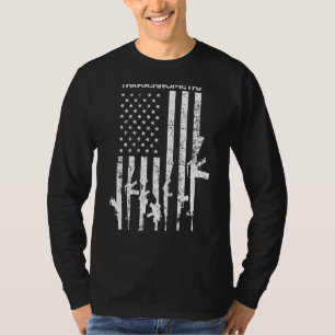 I Study Triggernometry Funny Gun Pro Guns Flag O T-Shirt