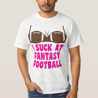 I Suck At Fantasy Football Funny Loser Bra T-Shirt