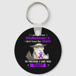 I Suffer From Heimerheimer S Awareness Fun Cat  Key Ring