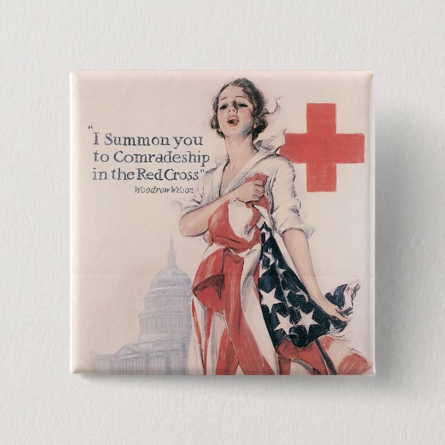 I Summon You To Comradeship 15 Cm Square Badge (Front)