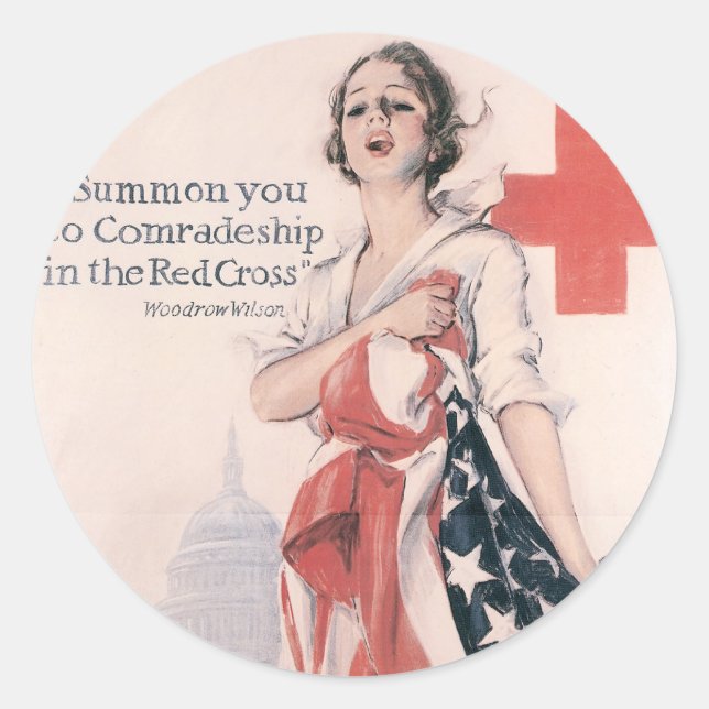 I Summon You To Comradeship Classic Round Sticker (Front)