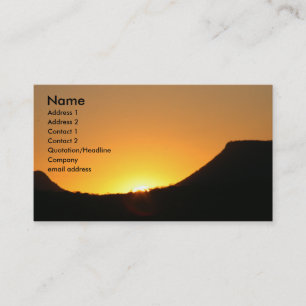 i sunrise with 2011 calendar business card