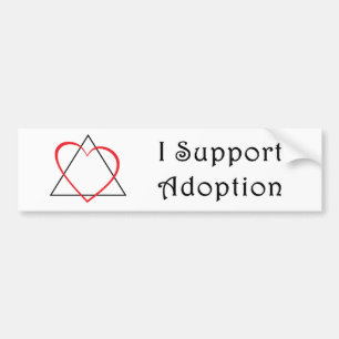 I Support Adoption Bumper Sticker
