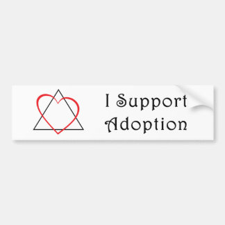 I Support Adoption Bumper Sticker
