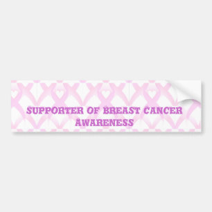 I Support,Breast Cancer Awareness_ Bumper Sticker
