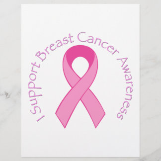 I Support Breast Cancer Awareness Flyer