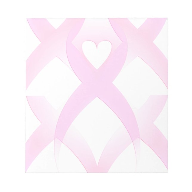 I Support,Breast Cancer Awareness_ Notepad (Front)