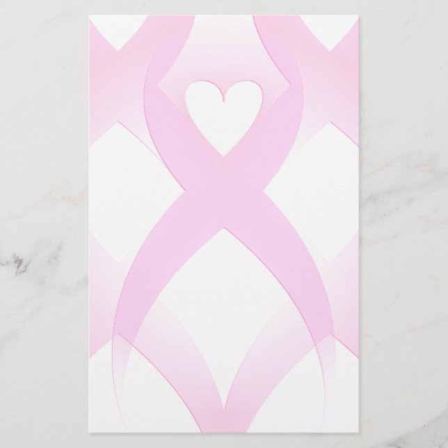 I Support,Breast Cancer Awareness_ Stationery (Front)