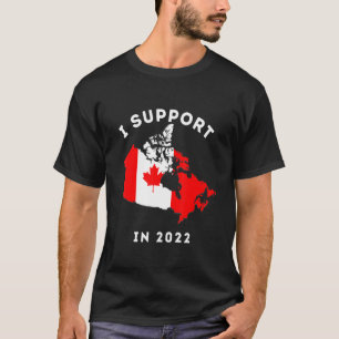 I Support Canada Football team in 2022 Cup Canada T-Shirt